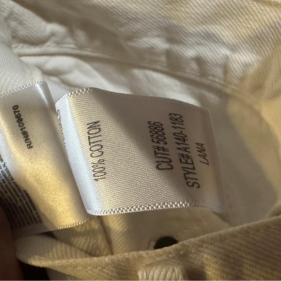 AGOLDE White Lana Straight Jeans - Picture 5 of 5